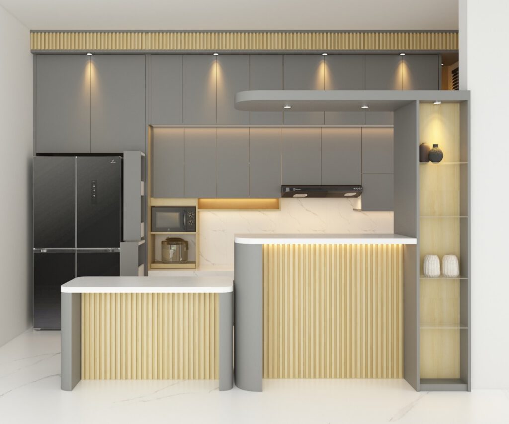 Dapur Monokrom Araya 03 — Klara Interior